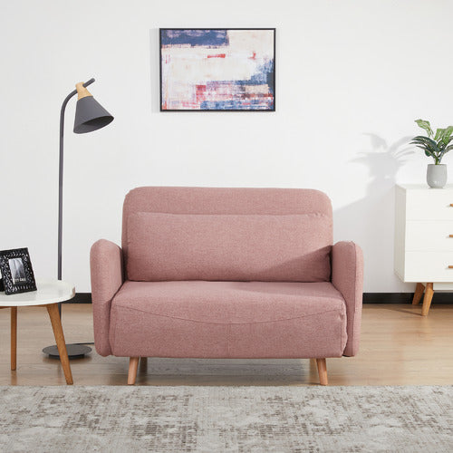 PALMGROVE LANE BLUSH LIAM UPHOLSTERED SOFA BED