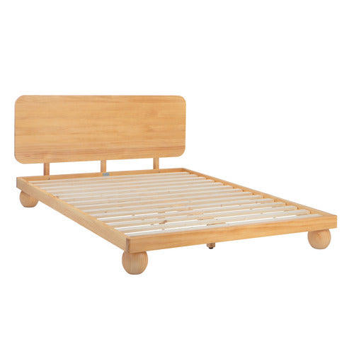 BOBBLE PINE WOOD BED FRAME