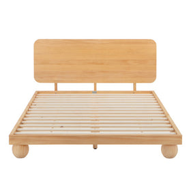 BOBBLE PINE WOOD BED FRAME