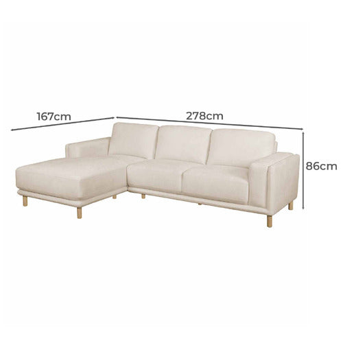 BORDER 3 SEATER SOFA WITH CHAISE