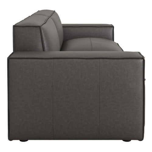 BOULDER 3 SEATER GENUINE LEATHER SOFA