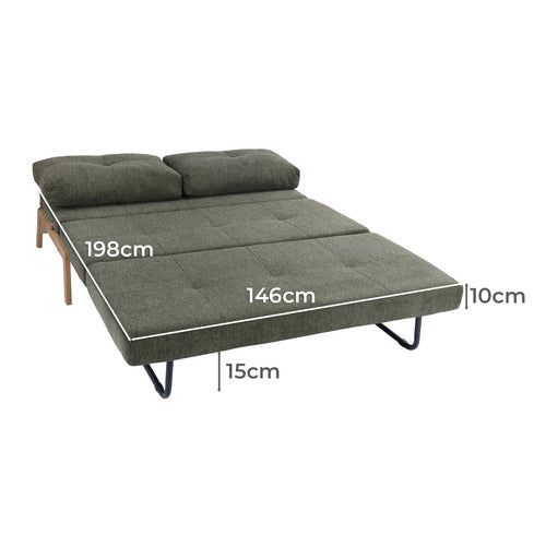 BRAD UPHOLSTERED DOUBLE SOFA BED
