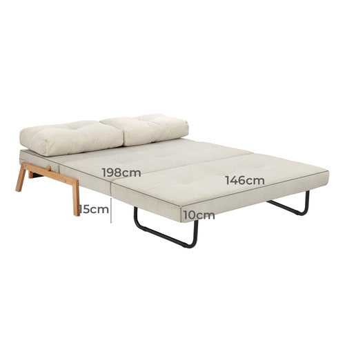 BRAD UPHOLSTERED DOUBLE SOFA BED