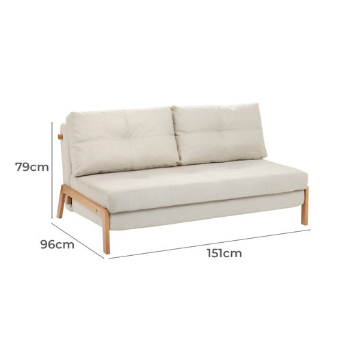 BRAD UPHOLSTERED DOUBLE SOFA BED