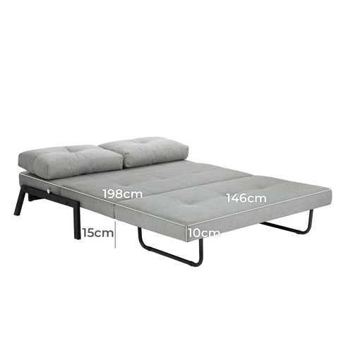 BRAD UPHOLSTERED DOUBLE SOFA BED