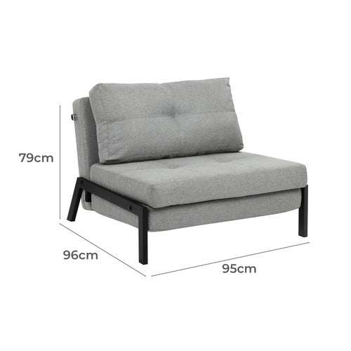 BRAD UPHOLSTERED SINGLE SOFA BED