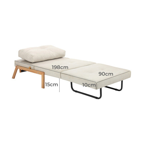 BRAD UPHOLSTERED SINGLE SOFA BED