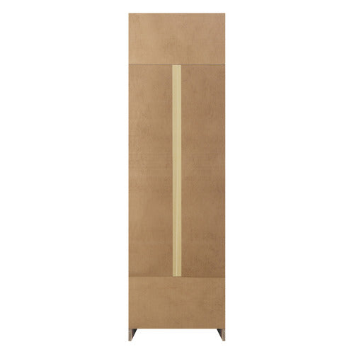 LIVING FUSION NATURAL CASSANDRA 3 SHELF & HANGING WARDROBE