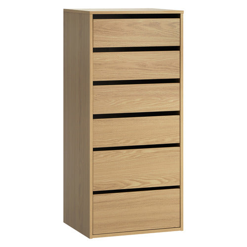 LIVING FUSION NATURAL CASSANDRA 6 DRAWER WARDROBE