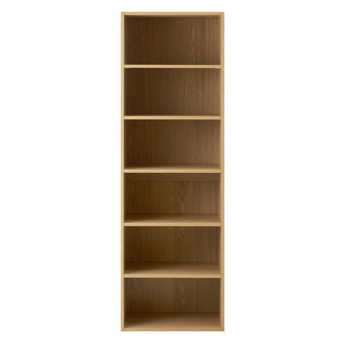 LIVING FUSION NATURAL CASSANDRA 6 SHELF WARDROBE