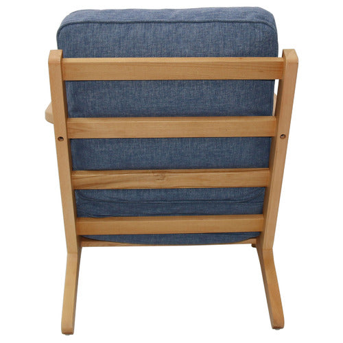 NATURALLY PROVINICIAL COILA BEECH WOOD & FABRIC LEISURE ARMCHAIR