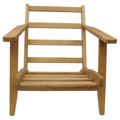 NATURALLY PROVINICIAL COILA BEECH WOOD & FABRIC LEISURE ARMCHAIR