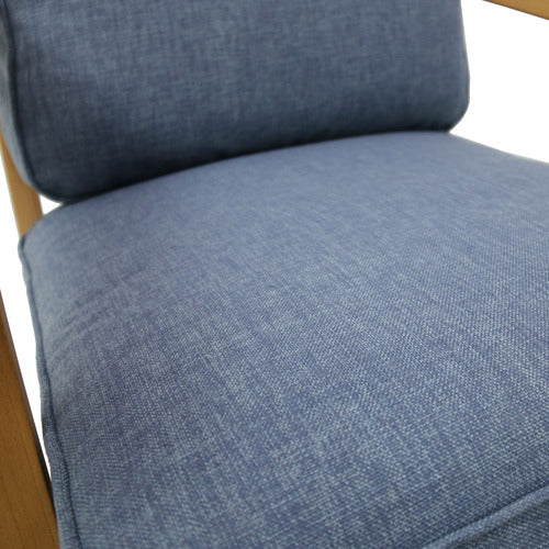 NATURALLY PROVINICIAL COILA BEECH WOOD & FABRIC LEISURE ARMCHAIR