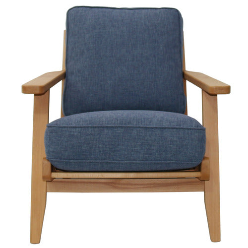 NATURALLY PROVINICIAL COILA BEECH WOOD & FABRIC LEISURE ARMCHAIR
