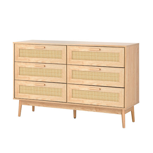 LIVING FUSION HOLLY RATTAN 6 DRAWER CHEST