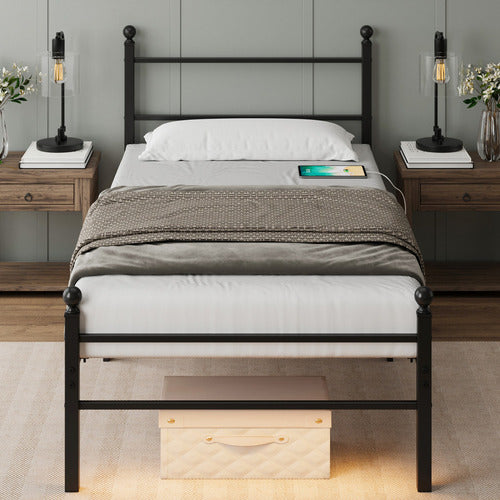 CASSINGTON HOME BRAULIO BED WITH LED & CHARGING STATION