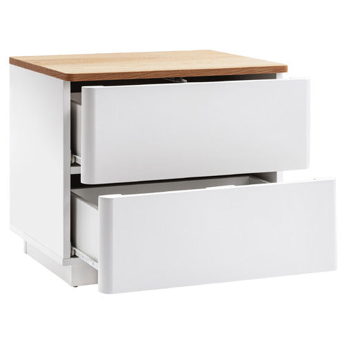 BRIANNA 2 DRAWER BEDSIDE TABLE