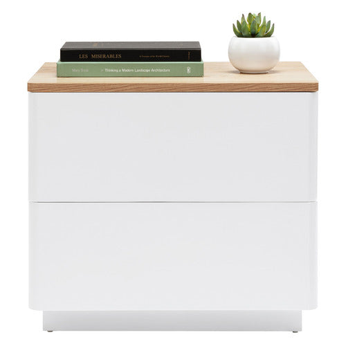 BRIANNA 2 DRAWER BEDSIDE TABLE