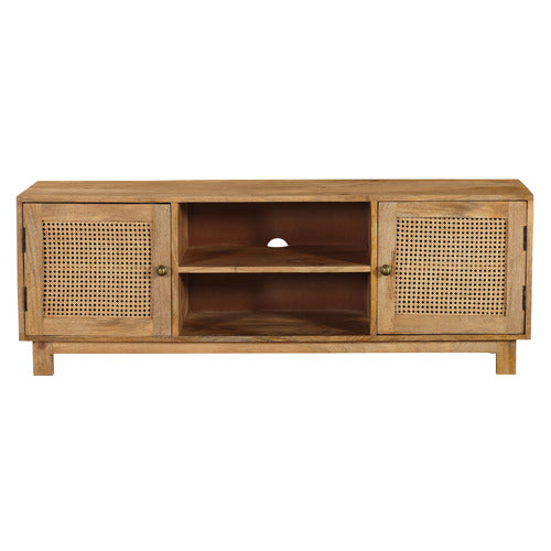 HOME & LIFESTYLE BRIAR 2 DOOR MANGO WOOD TV UNIT