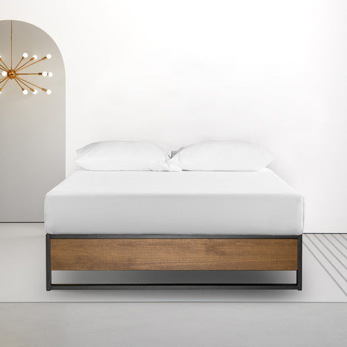 STUDIO HOME HARMONY H35CM METAL & WOOD BED BASE