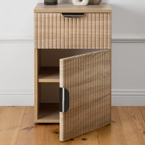 CAPEVIEW INTERIORS BRUNSWICK FLUTED BEDSIDE TABLE