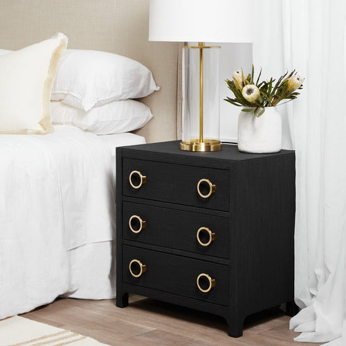 REXINGTON HOME BRYCE UPHOLSTERED BEDSIDE TABLE