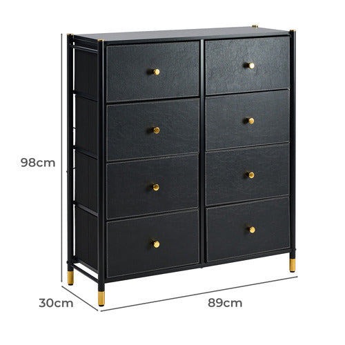 LIVING FUSION BURKE 8 DRAWER CHEST