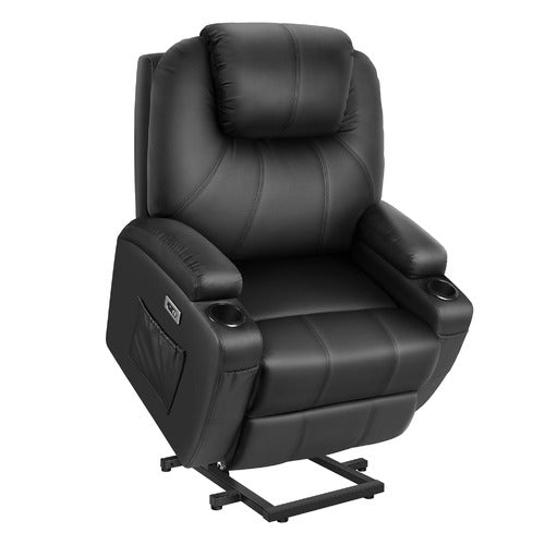 HOXTON ROOM BURKE PU LEATHER RECLINER ARMCHAIR