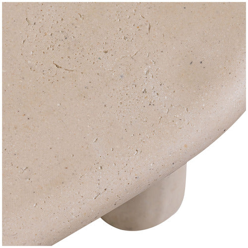 BYRON TRAVERTINE-LOOK OUTDOOR COFFEE TABLE