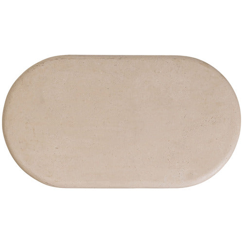 BYRON TRAVERTINE-LOOK OUTDOOR COFFEE TABLE