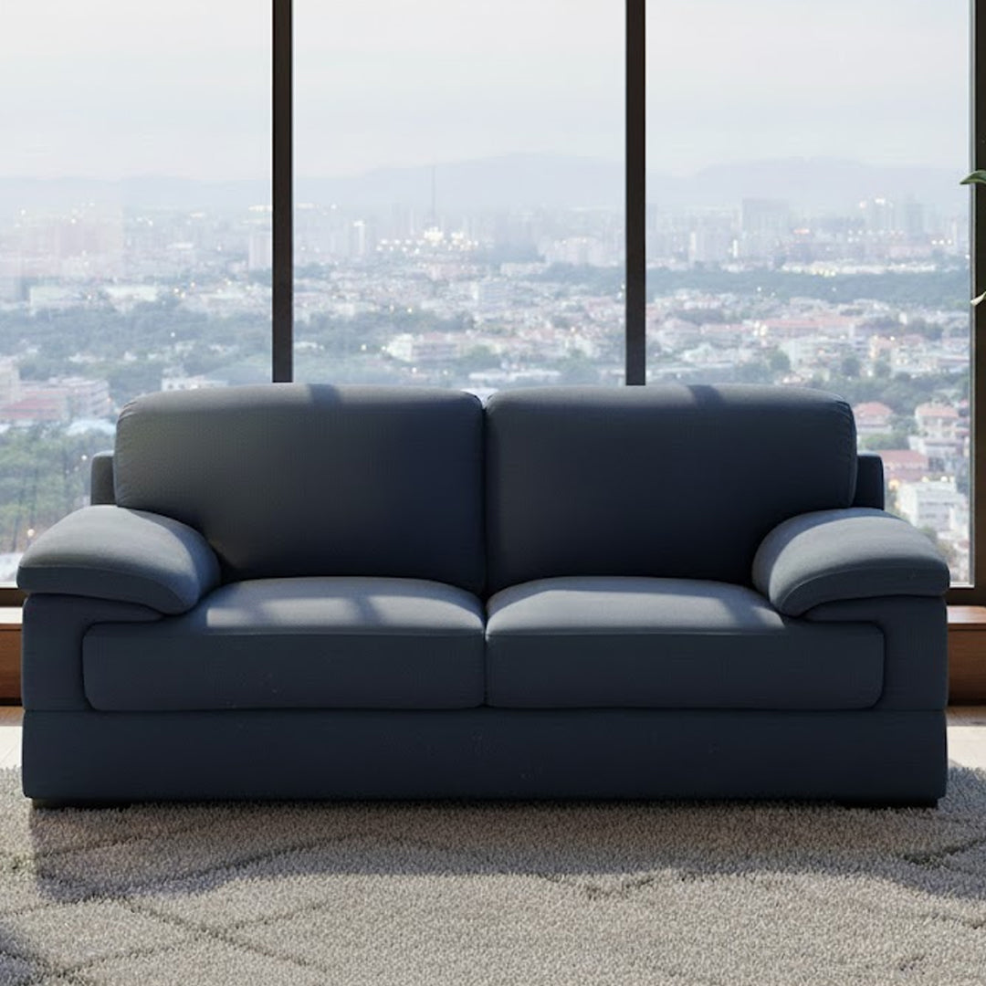 CANDACE FABRIC 2 SEATER SOFA NAVY