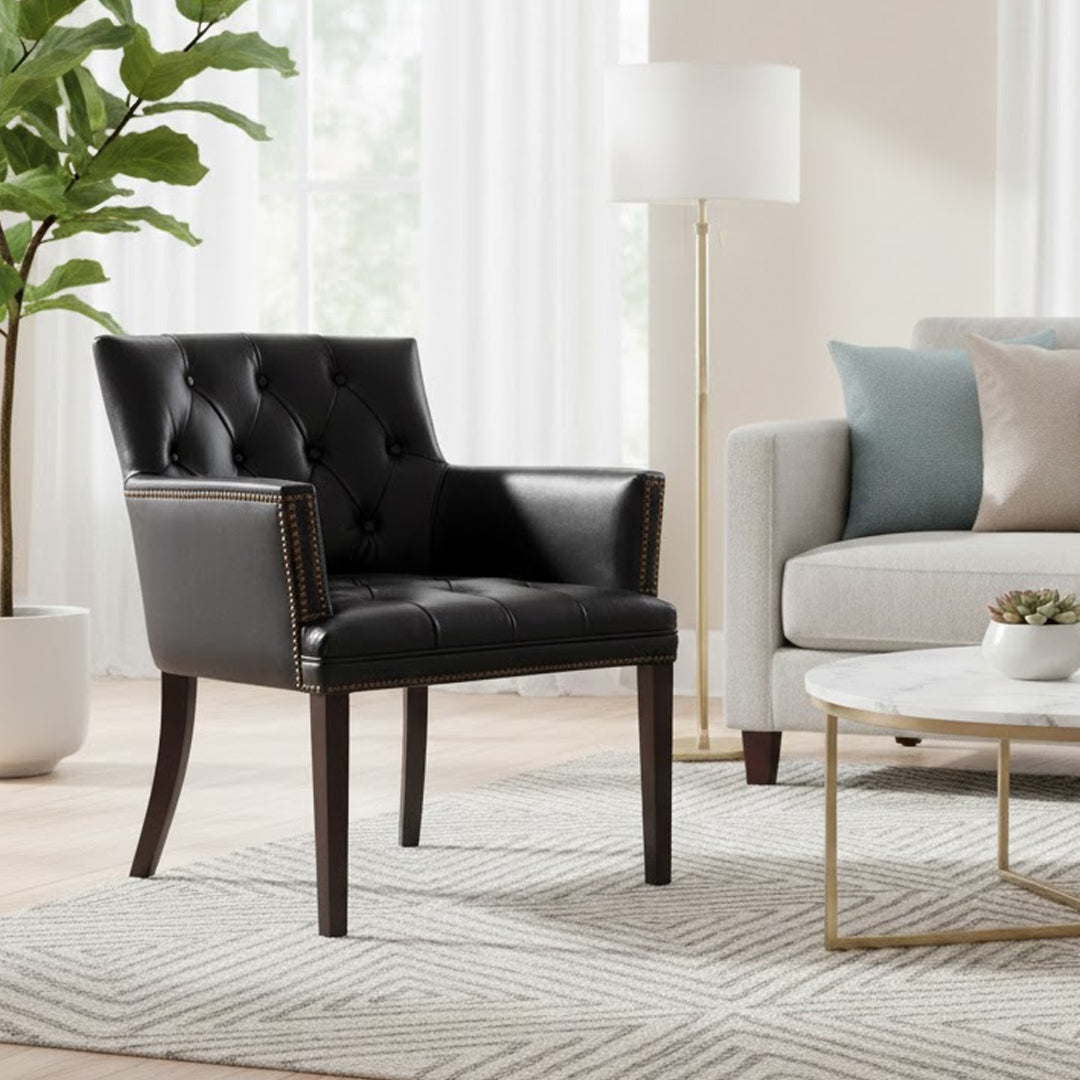 CHARTWELL HOME ALGERNON LEATHER OCCASIONAL CHAIR