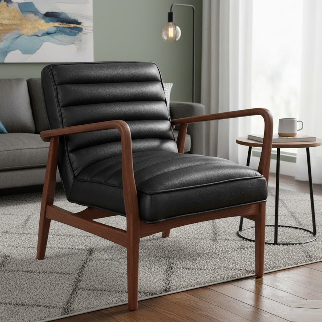 CHARTWELL HOME NIEVES LEATHER ARMCHAIR