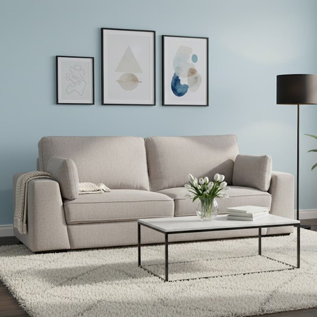CIARA 3 SEATER SOFA DARK GREY