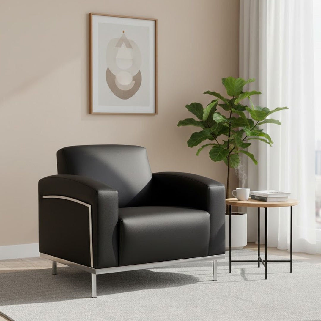 COOPER FURNITURE EMMA RECEPTION LOUNGE MODERN ARMCHAIR