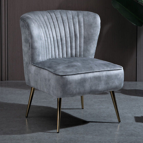 CORA HOME LIVING AMANDEEP VELVET ACCENT CHAIR