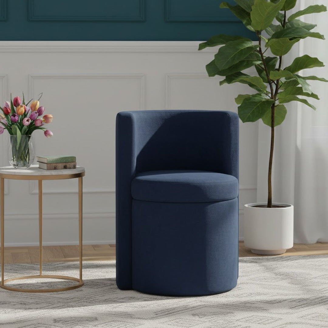 CORNER OFFICE NAVY BENSON ACCENT CHAIR

