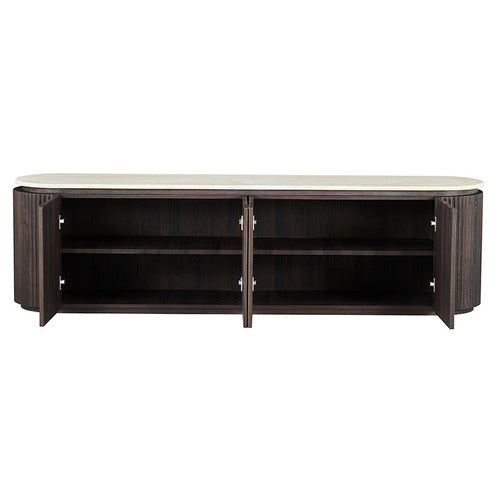 KEYS ROAD DESIGNS CAELRIC TRAVERTINE-LOOK TV UNIT