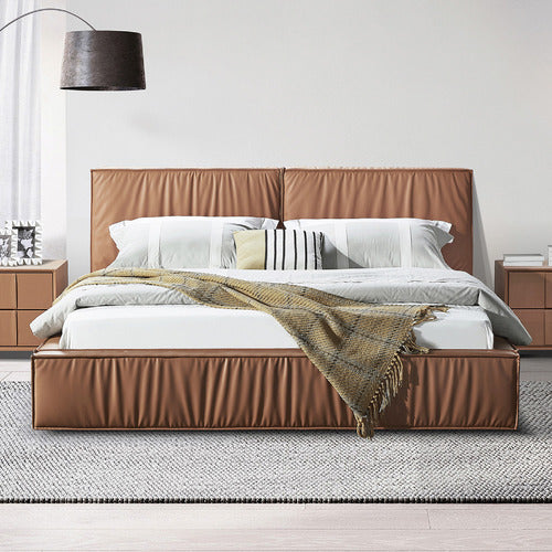 SOUTHERN STYLERS CAELUM FAUX LEATHER PLATFORM BED