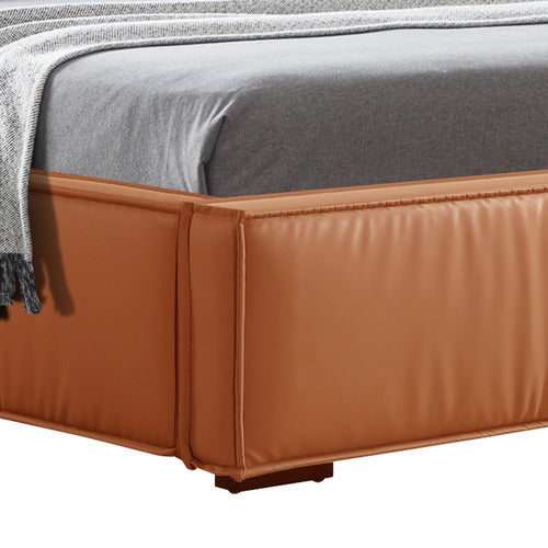 SOUTHERN STYLERS CAELUM FAUX LEATHER PLATFORM BED