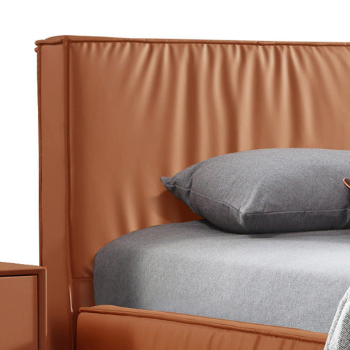SOUTHERN STYLERS CAELUM FAUX LEATHER PLATFORM BED