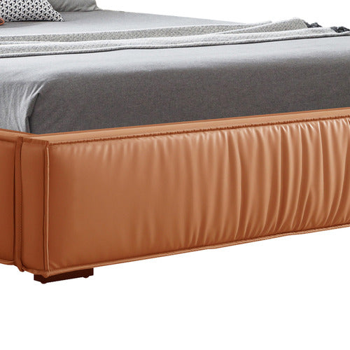 SOUTHERN STYLERS CAELUM FAUX LEATHER PLATFORM BED