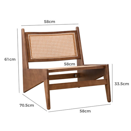 BRAXTON HOME CALLEN RUBBERWOOD ACCENT CHAIR