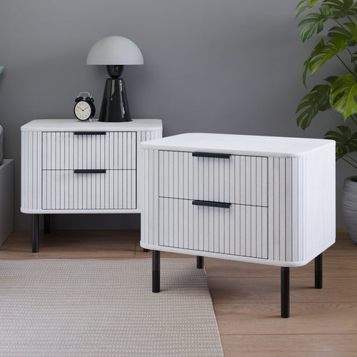 CORE LIVING CALLIX BEDSIDE TABLES (SET OF 2)
