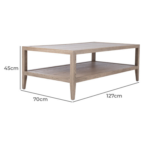 HAMILTON FURNITURE CAMERON OAK WOOD COFFEE TABLE