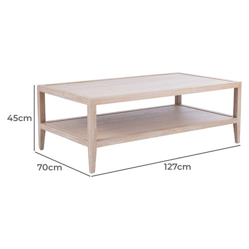HAMILTON FURNITURE CAMERON OAK WOOD COFFEE TABLE