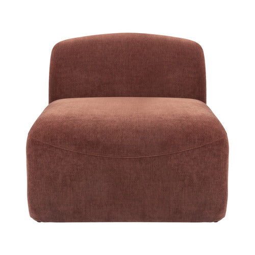 CAMI CHENILLE ARMLESS LOUNGE CHAIR