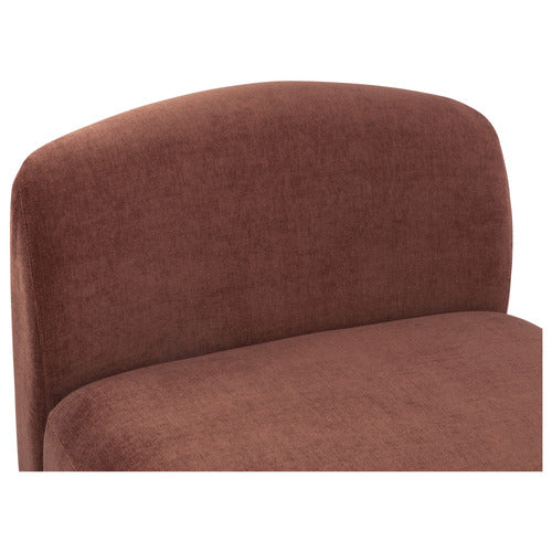 CAMI CHENILLE ARMLESS LOUNGE CHAIR