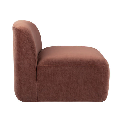 CAMI CHENILLE ARMLESS LOUNGE CHAIR
