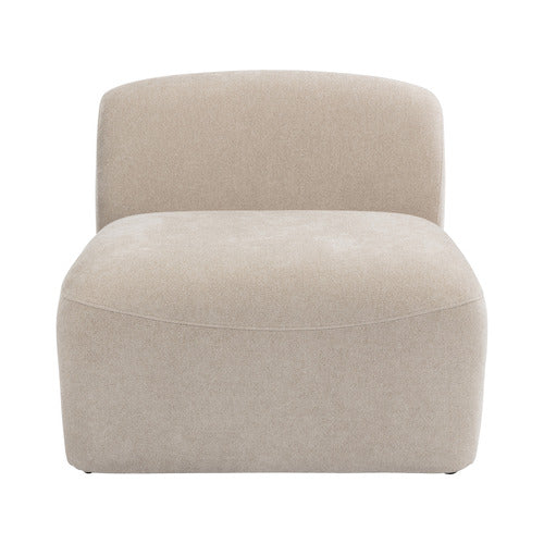 CAMI CHENILLE ARMLESS LOUNGE CHAIR
